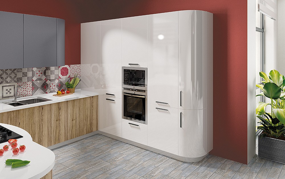 Кухня Эмма с радиусными элементами