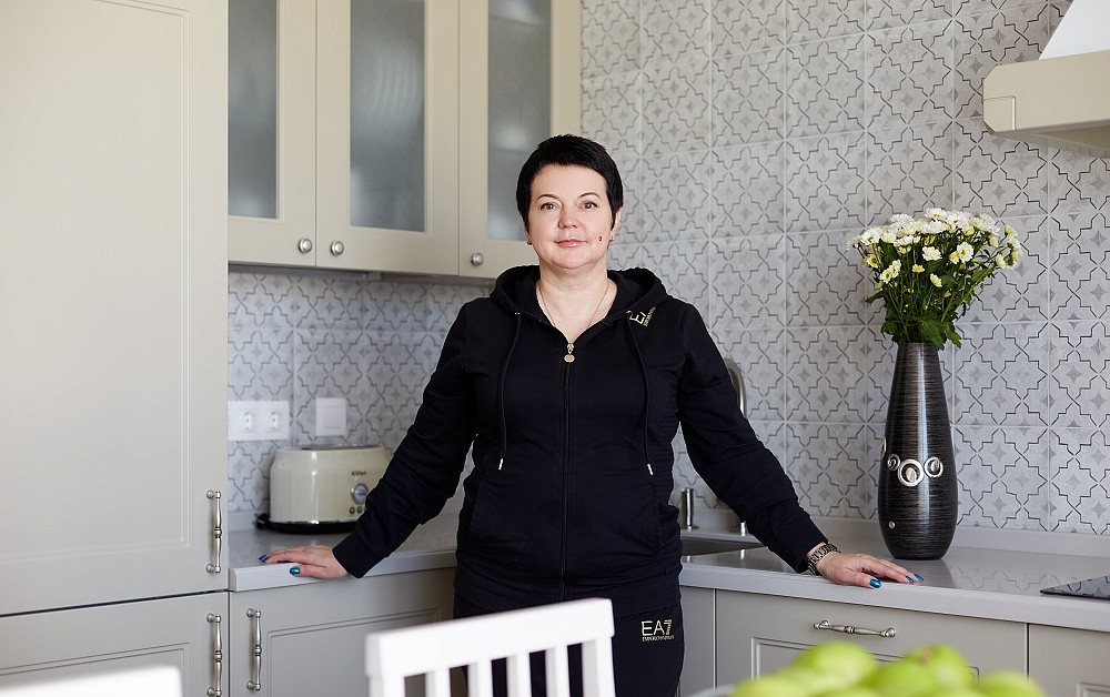 Кремовая кантри-кухня