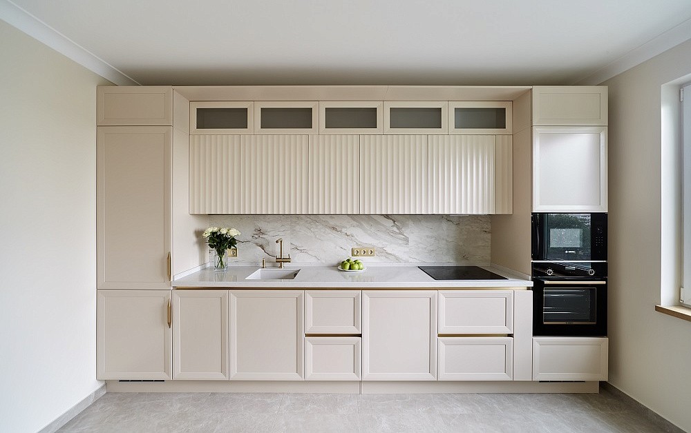 Лёгкая и функциональная кухня в стиле ар-деко