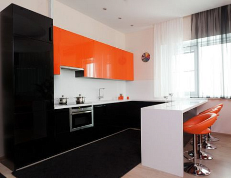 Варианты современных кухонных гарнитуров