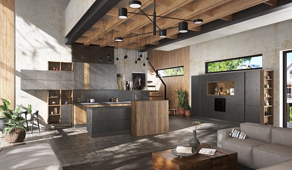 Серая кухня в Самаре