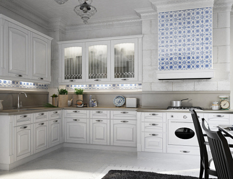 Белая кухня в Санкт-Петербурге