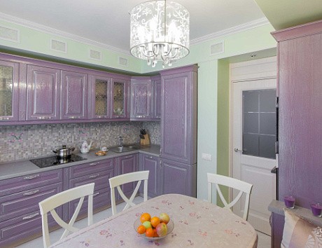 Фиолетовая кухня в Ярославле