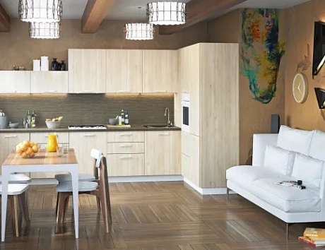 Коричневая кухня в Мурманске