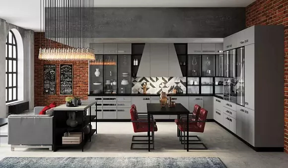 Серая кухня в Самаре