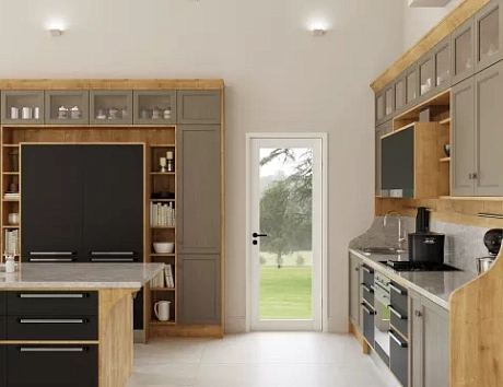 Коричневая кухня в Воронеже