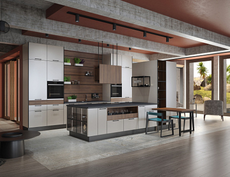 Светлая кухня в Санкт-Петербурге