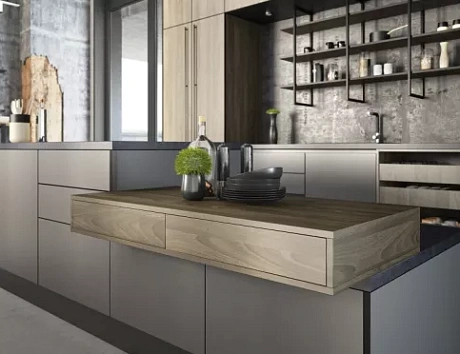 Серая кухня в Чите