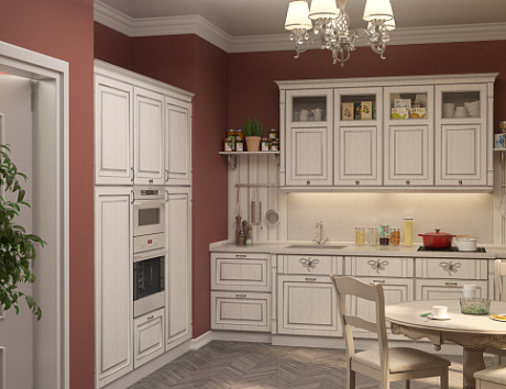 Светлая кухня в Воронеже