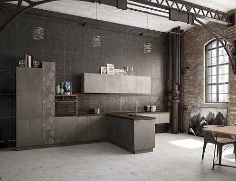 Коричневая кухня в Чите