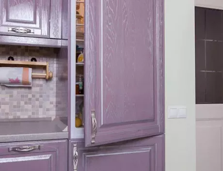 Фиолетовая кухня в Егорьевске