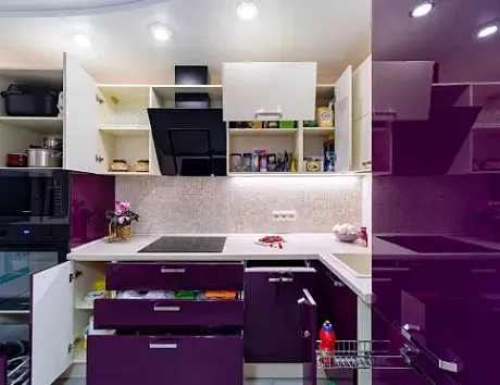 Фиолетовая кухня в Ярославле