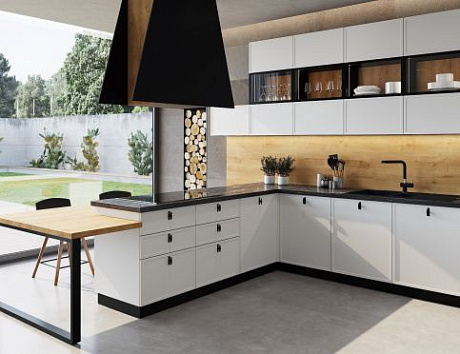 Белый дизайн кухни