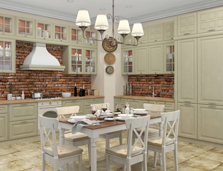 Светлая кухня в Арзамасе