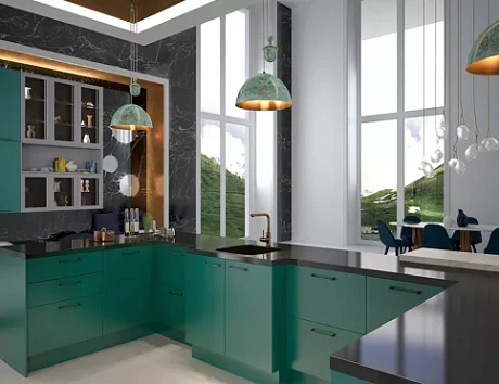 Темная кухня в Ростове-на-Дону