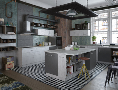 Серая кухня в Нижнем Новгороде