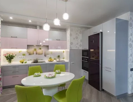 Серая кухня в Клину