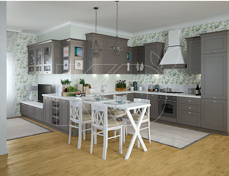 ширина угловой кухни