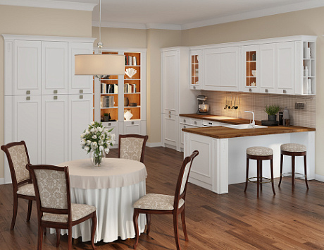 Белая кухня в Анапе