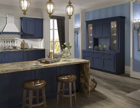 Синяя кухня в Твери