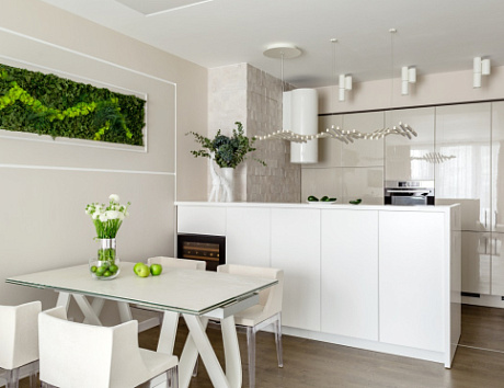 Белая кухня в Липецке