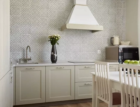 Бежевая кухня в Твери