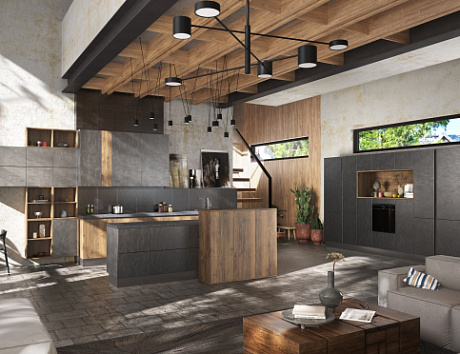 Серая кухня в Чите