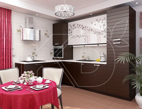 Угловые кухни модерн для маленькой кухни