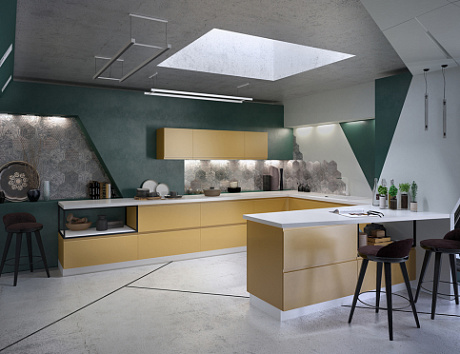 Желтая кухня в Южно-Сахалинске