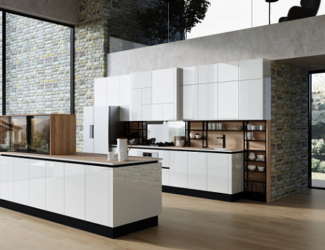 Светлая кухня в Воронеже