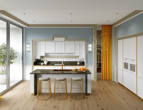 белая кухня в современном стиле