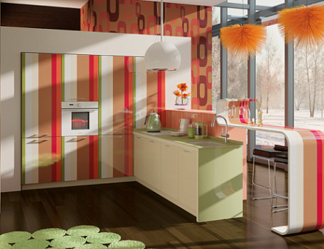 Бежевая кухня во Владивостоке