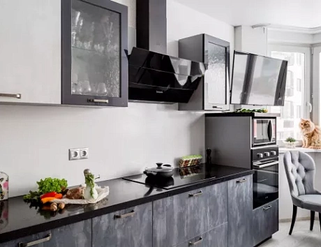 Серая кухня в Егорьевске