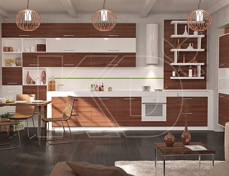 Угловая кухня Венге