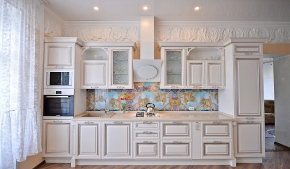 Бежевая кухня во Владивостоке